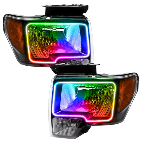 Oracle 09-14 Ford F-150 LED HL - Black - ColorSHIFT w/o Controller - 7188-334