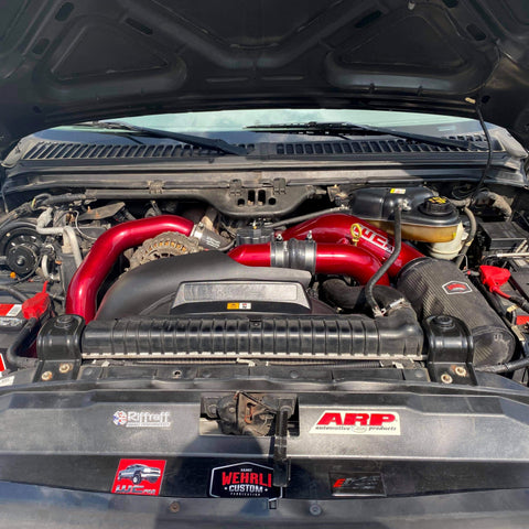 Wehrli 03-07 Ford 6.0L Powerstroke 4in Intake Kit - Brizzle Blue - WCF100333-BRZ