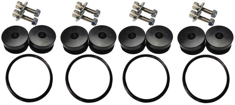 Torque Solution Billet Bumper Quick Release Kit Combo (Black): Universal - TS-UNI-026Bc