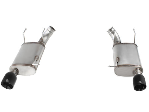 aFe MACHForce XP Exhaust 11-14 Ford Mustang GT V8-5.0L 3in. Stainless Steel Axle-Back w/Black Tips - 49-43052-B