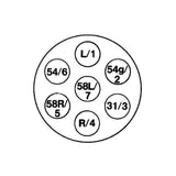 Hella Socket 7Pole Trailer - 001943003