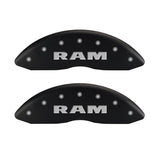 MGP 4 Caliper Covers Engraved Front & Rear RAM Red finish silver ch - 55002SRAMRD
