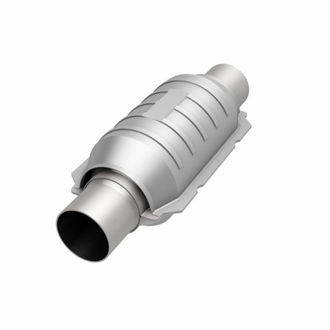 MagnaFlow Conv Univ 2in Inlet/Outlet Ctr/Ctr Round 9in Body L x 5.125in W x 13in Overall L 49 State - 51204