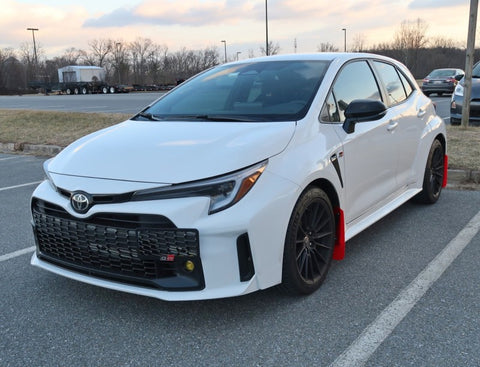 Rally Armor 23-26 Toyota GR Corolla Red UR Mud Flap w/Black Logo - MF89-UR-RD-BLK