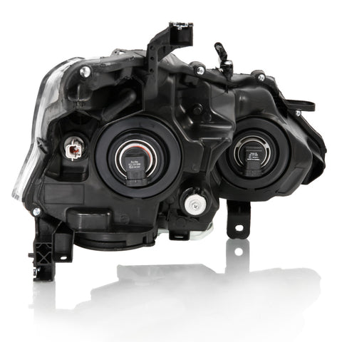 ANZO 2013-2015 Nissan Altima Projector Headlight Chrome Amber - 121550