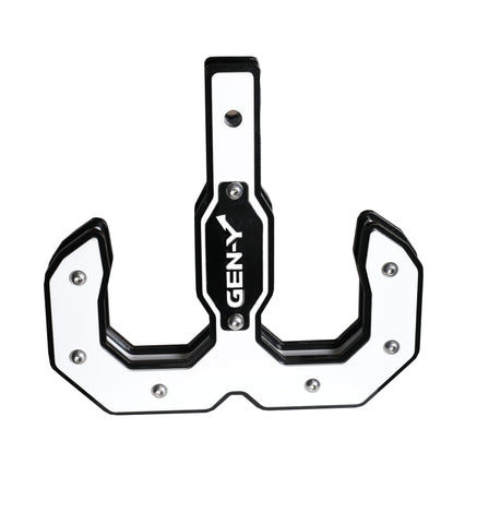 Gen-Y Hulk 2.0 16K Tow Hook 2in Shank - Black/White - GH-0069-W