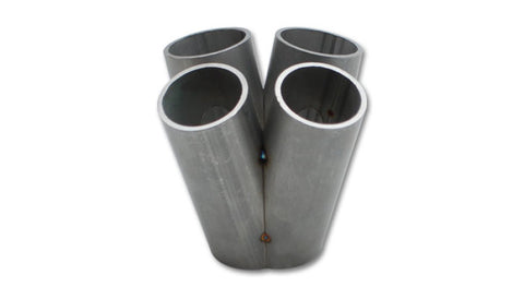 Vibrant 4 into 1 SS Turbo Mani Collector for T25 T28 in Flange 48mm Pipe OD 4.5in tall 58mmx45mm out - 2455