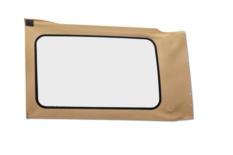 Bestop 18-26 Jeep Wrangler JL Oe JL Replacement Windows (Quarter Left Hand 4-Door Tan Twill Clear) - 58301-71