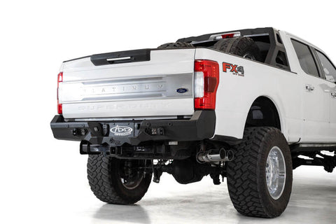 Addictive Desert Designs 17-20 Ford Super Duty Bomber HD Rear Bumper w/ Mounts For Cube Lights - R160051280103