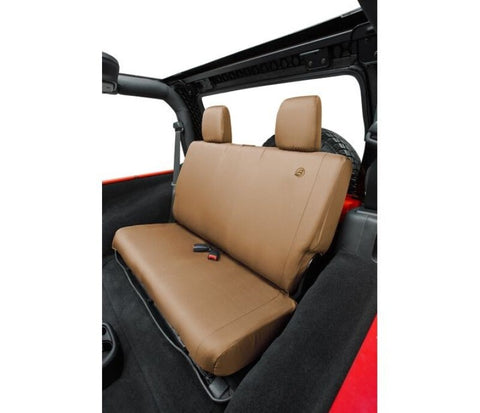 Bestop 08-12 Jeep Wrangler JK 4-Door Rear Seat Covers (Tan) - 29281-04