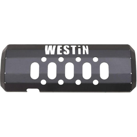 Westin/Snyper 07-17 Jeep Wrangler Muffler Skid Plate - Textured Black - 42-21045