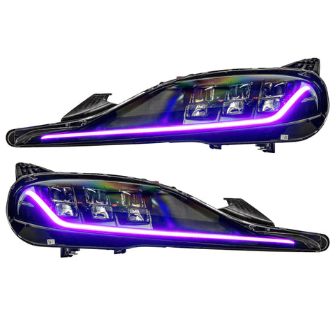 Oracle 20-21 Toyota Supra GR RGB+A Headlight DRL Kit - ColorSHIFT w/ Simple Controller - 1400-504