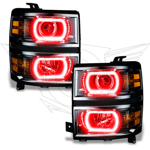 Oracle Chevy Silverado 14-15 Halo Kit Projector Style - ColorSHIFT w/ 2.0 Controller - 2386-333