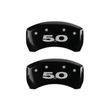 MGP Rear set 2 Caliper Covers Engraved Rear 50 Black finish silver ch - 10010RM50BK