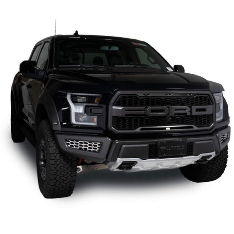 Putco 18-20 Ford F-150 Raptor - Hex Shield - Polished SS Bumper Grille Inserts - 82168