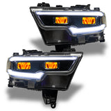 Oracle 19-21 RAM 1500 RGB Headlight Demon Eye Kit - LED Projector - w/o Controller - 1456-334