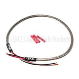 NAMZ Headlight Harness (SS Braided & Clear Coated - Stock Length) - NHH-1801