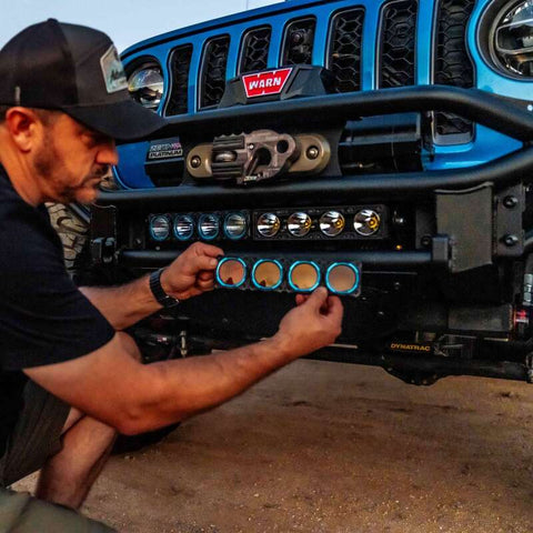 KC HiLiTES FLEX ERA LED Light Bar Bezel Kit for 10in. Segments - Blue - 30580