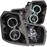 ANZO 2003-2007 Cadillac CTS Projector Headlights w/ Halo Black (CCFL) - 121417