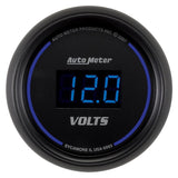 Autometer Cobalt Digital 52.4mm Black Voltmeter - 6993