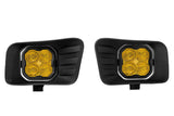 Diode Dynamics SS3 Sport Type Ram Horiz Kit ABL - Yellow SAE Fog - DD7077