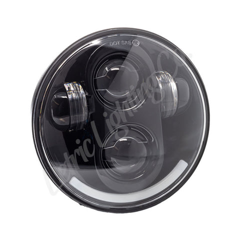 Letric Lighting 5.75? LED Black Premium Headlight - LLC-LH-5B