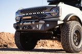DV8 Offroad 2021+ Ford Bronco Front Bumper Winch Capable w/ Optional Bull Bar/Aux Light Opening - FBBR-01