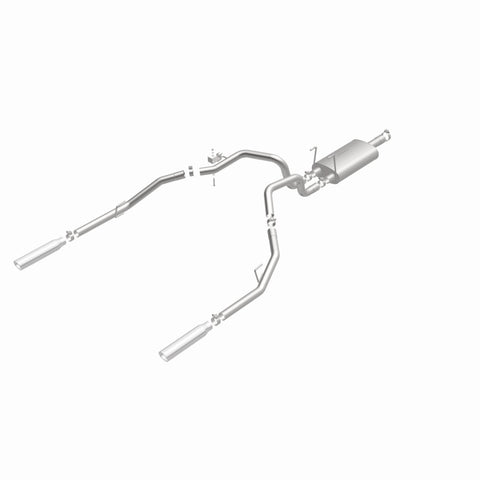 Magnaflow 09-13 Dodge Ram 1500 V6 3.6L Dual Spilt Rear Exit Polished Stainless C/B Perf Exhaust - 15249