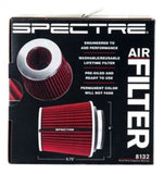 Spectre Adjustable Conical Air Filter 5-1/2in. Tall (Fits 3in. / 3-1/2in. / 4in. Tubes) - Red - 8132