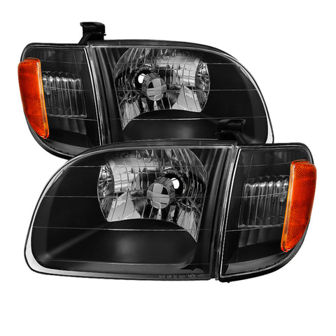 xTune Toyota Tundra Regular/Access Cab 00-04 OEM Style Headlights & Corner Lights HD-JH-TTUN00-AM-BK - 9033292