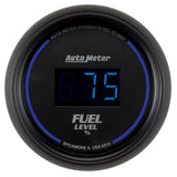 Autometer Cobalt Digital 52.4mm Black Programmable Empty-Full Range Fuel Level Gauge - 6910