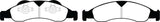 EBC 07-09 Ford Expedition 5.4 2WD Yellowstuff Front Brake Pads - DP41803R
