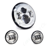 Letric Lighting 7in Led Hdlght W/Pass Lmps Chr - LLC-LHK-7C