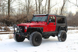 Fishbone Offroad 97-06 Jeep Wrangler Steel Tube Fender Front/Rear - Blk Txtred Powdercoat (Set Of 4) - FB23029