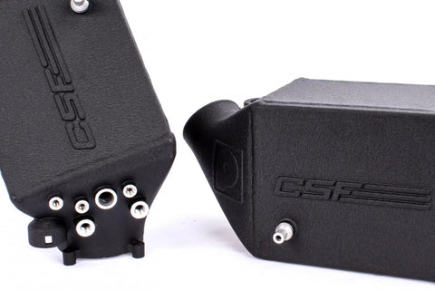 CSF 12-16 BMW M5 (F10) / 12-18 BMW M6 (F06/F12/F13) Twin Charge-Air-Cooler Set - Crinkle Black - 8109