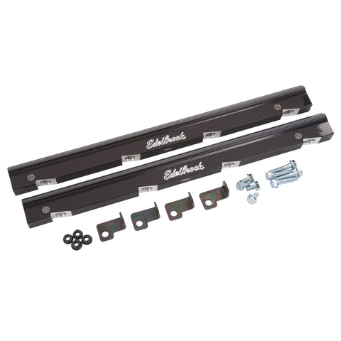 Edelbrock Fuel Rail Kit for Holden Vn 75945 Anodized Black -6 An - 3504