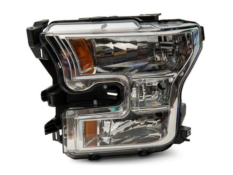 Raxiom 15-17 Ford F-150 Axial OEM Style Rep Headlights- Chrome Housing (Clear Lens) - T551345