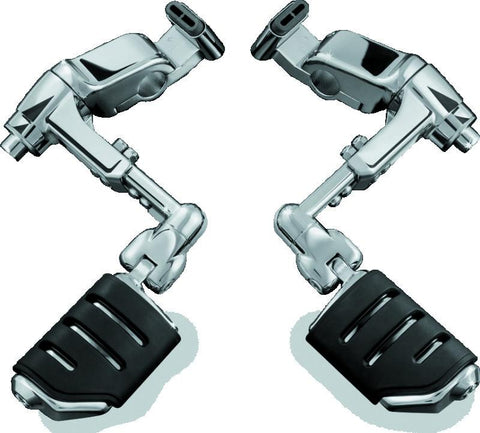 Kuryakyn Ergo III Adjustable Mount With Trident Dually ISO Pegs Chrome - 4081