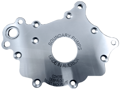 Boundary 18-23 Ford Mustang GT/F150 V8 MartenWear Treated Oil Pump Assembly w/Billet Back Plate - CM-S1-R2-BBP-M