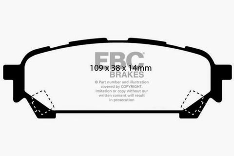 EBC 03-05 Subaru Impreza 2.0 Turbo WRX Bluestuff Rear Brake Pads - DP51687NDX
