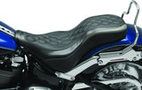 Mustang 11-13 Harley Blackline,12-17 Slim/Slim S Wide Vint Touring Recessed Passenger Seat - Black - 79743