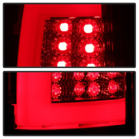 Spyder 00-06 Chevy Suburban 1500/2500 V2 Light Bar LED Tail Lights -Red Clr (ALT-YD-CD00V2-LBLED-RC) - 5084163