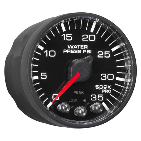 Autometer Spek-Pro 52.4mm 0-35 PSI Digital Stepper Motor Water Pressure Gauge - P343328