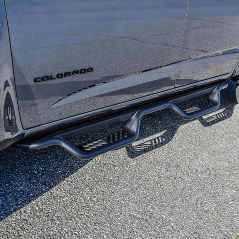 Westin 15-22 Chevrolet Colorado / GMC Canyon Crew Cab Outlaw Nerf Step Bars - Textured Black - 20-14015
