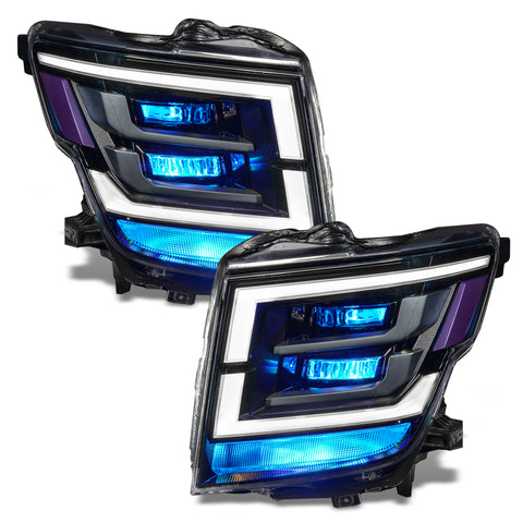 Oracle 21-22 Nissan Titan Demon Eye RGB Headlight Upgrade Kit - ColorSHIFT w/o Controller - 1464-334