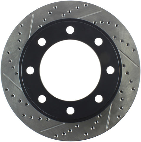 StopTech 00-05 Ford Excursion 4WD / 99-04 F250/F350 Pickup Front Slotted & Drilled Right Rotor - 127.65086R