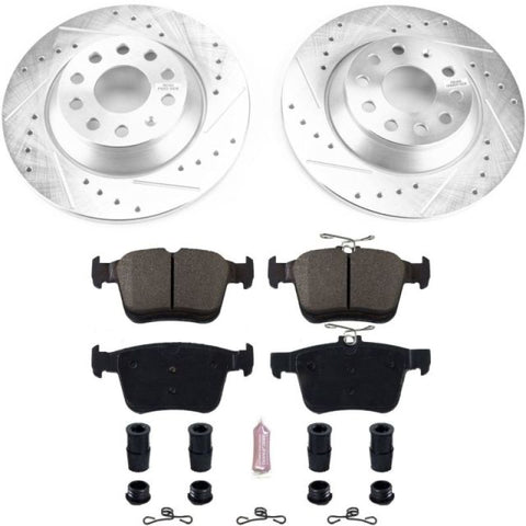 Power Stop 16-18 Audi TT Quattro Rear Z23 Evolution Sport Brake Kit - K7176