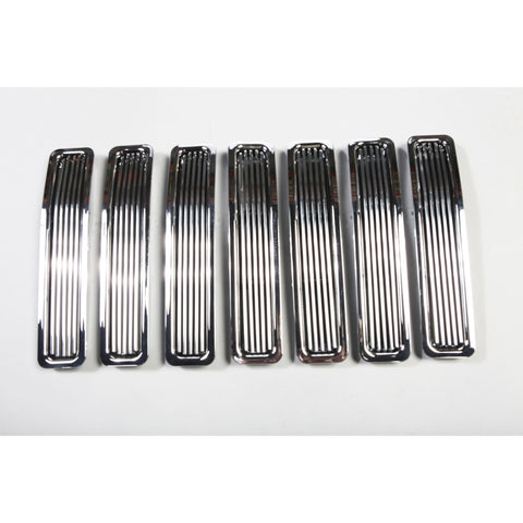 Rugged Ridge Billet Grille Inserts Chrome 97-06 Jeep Wrangler - 11401.02