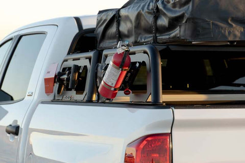 DV8 Offroad 07-23 Toyota Tundra / 09-23 Ford F150 Raptor MTO Series Bed Rack -  2pc Adj. - RRUN-03