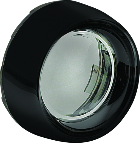 Kuryakyn Deep Dish Bezel For Bullet Turn Signals Smoke Lens Gloss Black - 5480